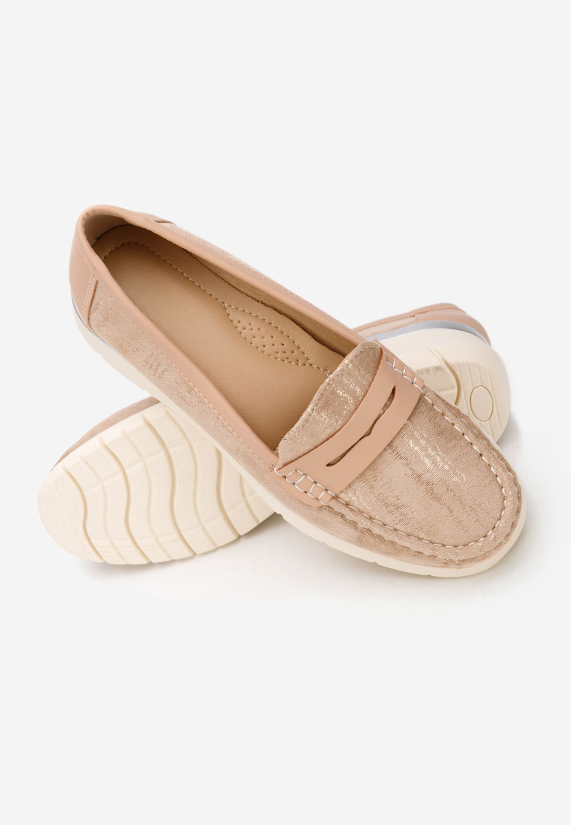 Дамски мокасини Martinea златен