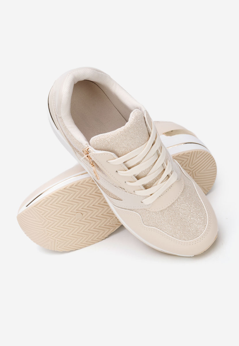 Cникърси на платформа Reinia бежов