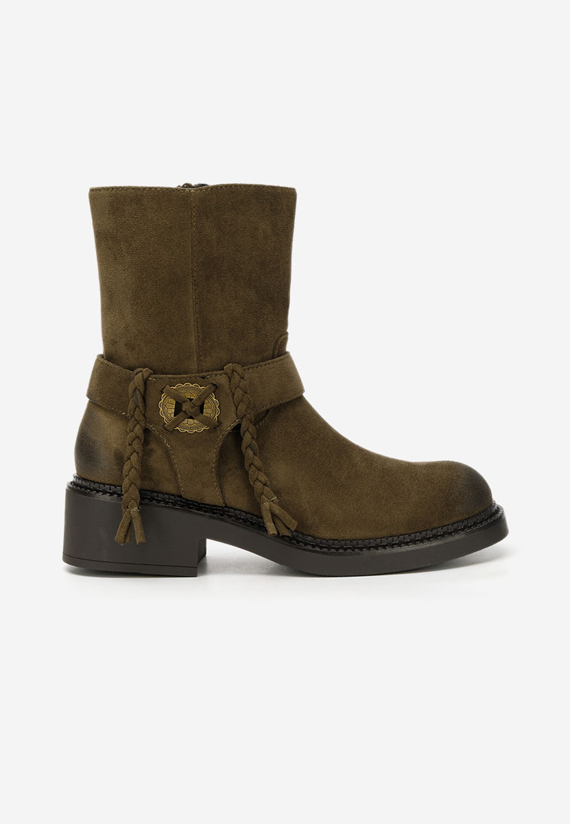 Дамски боти Alasika зелен