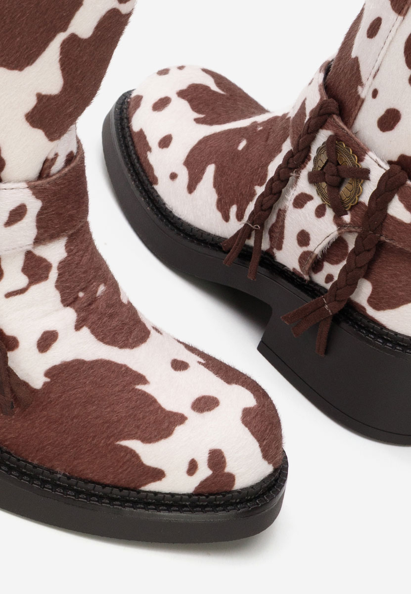 Дамски боти Alasika животински принт