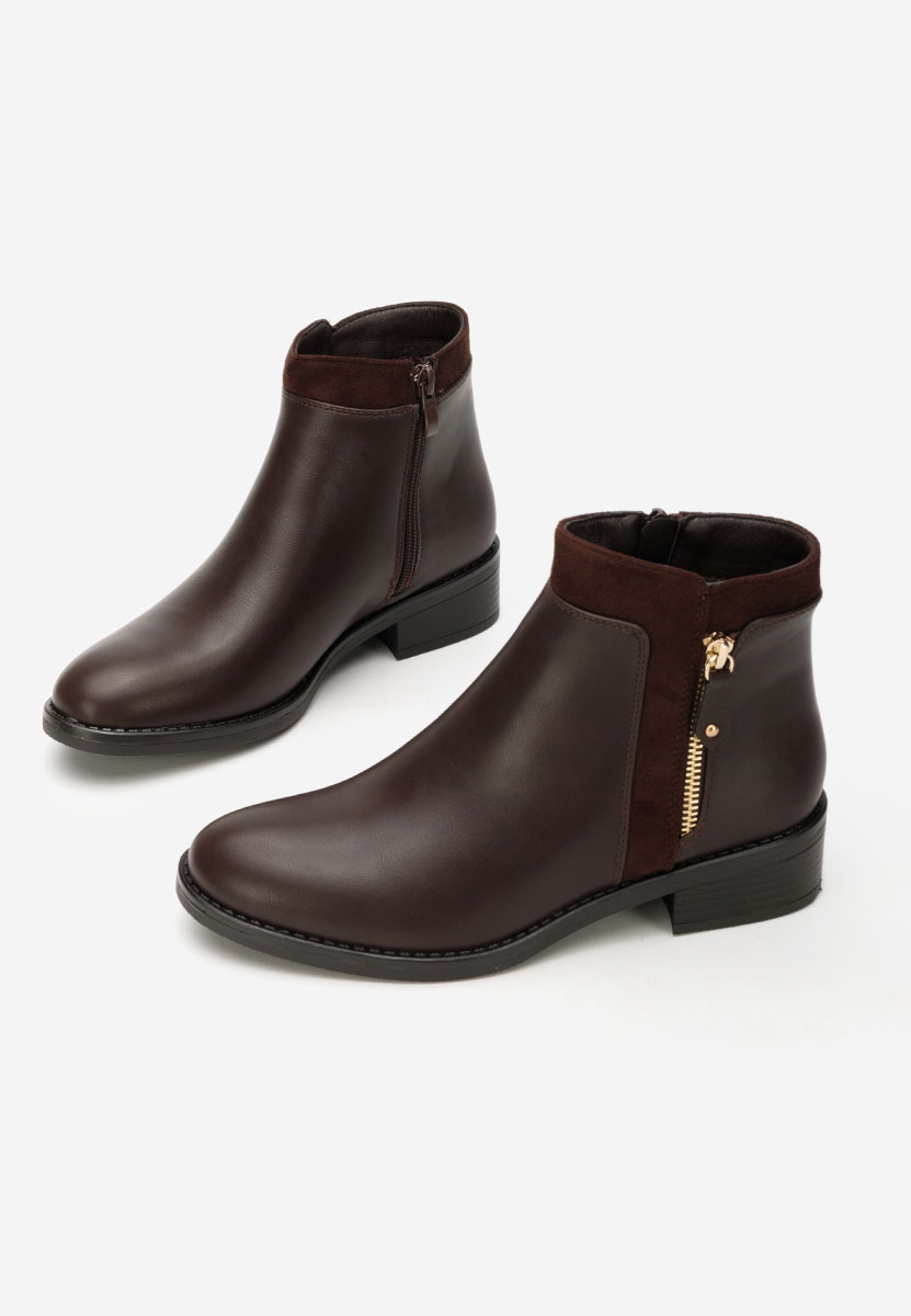 Дамски боти Lanaki кафяв