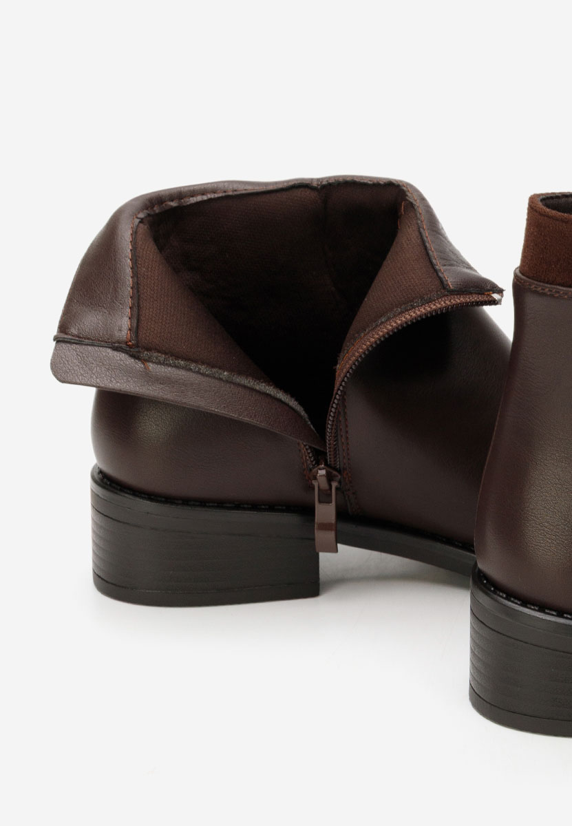 Дамски боти Lanaki кафяв