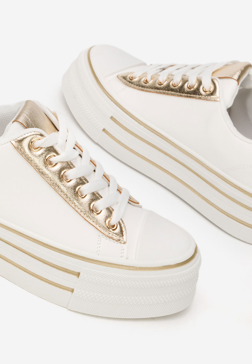 Кецове на платформа Lorraine бели