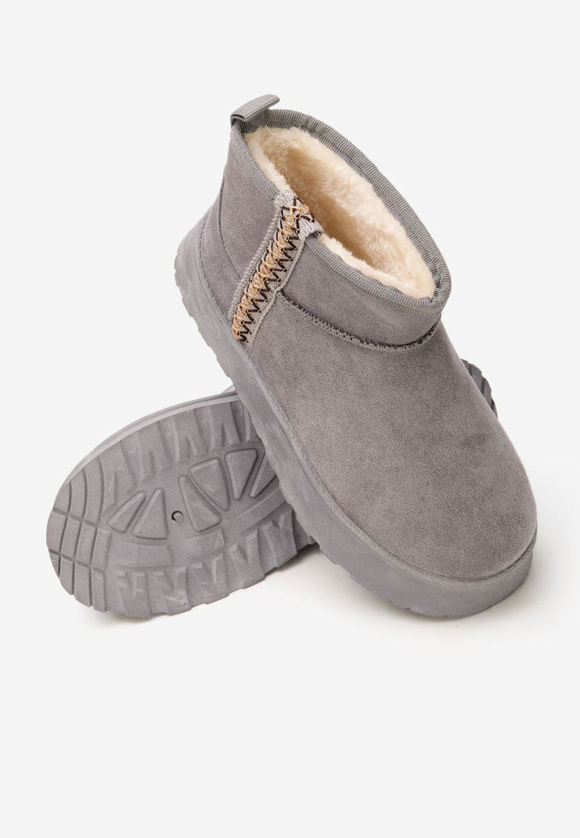 Обувки на платформа Kristin сив