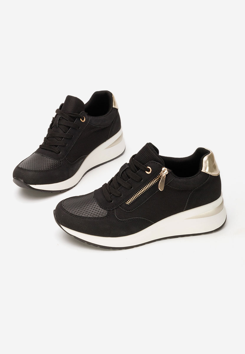 Cникърси на платформа Floreia черни