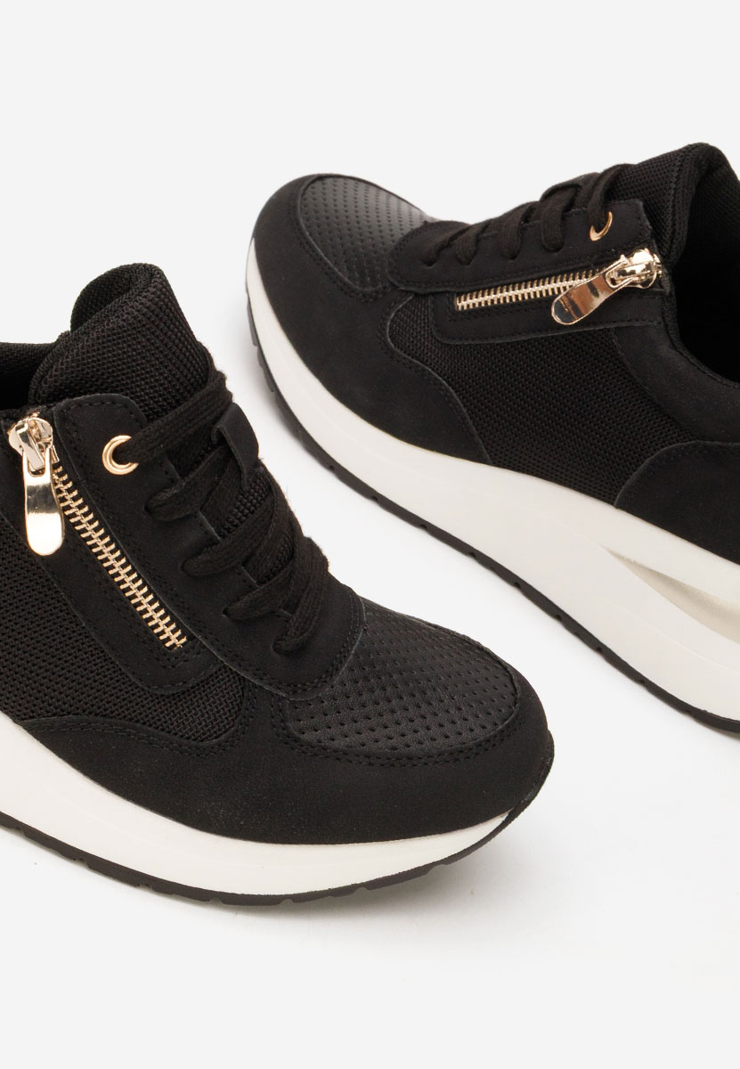 Cникърси на платформа Floreia черни