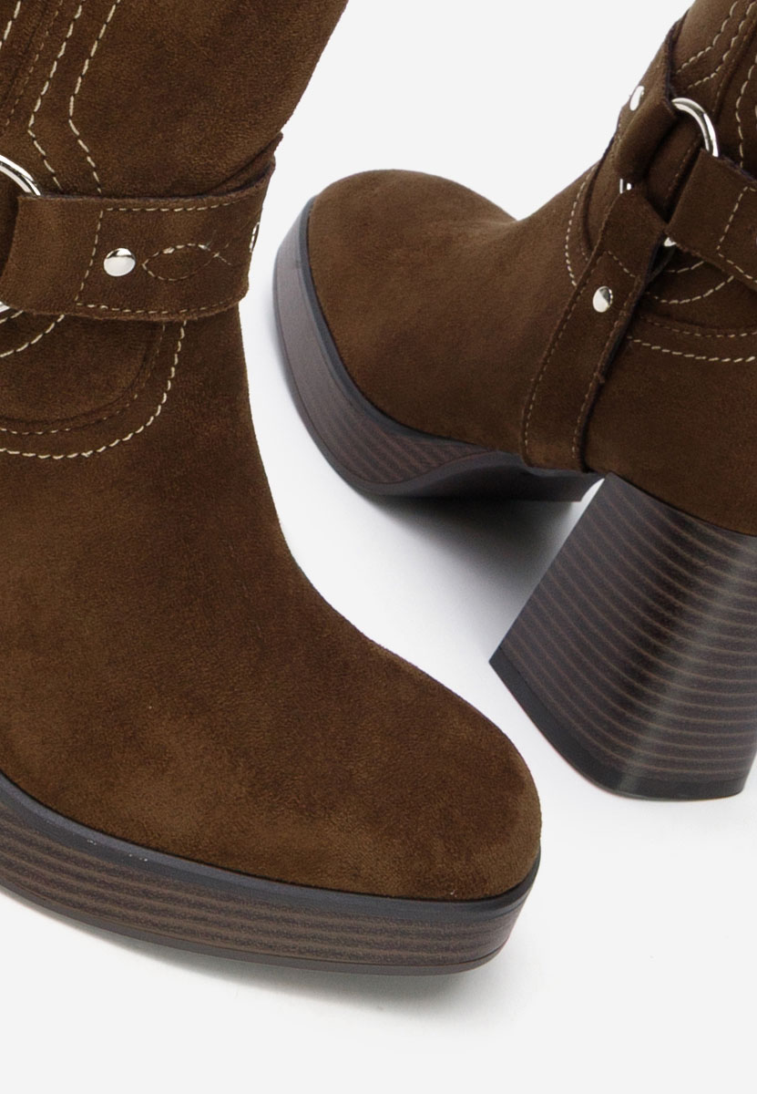 Висок чизми Lionia кафяв