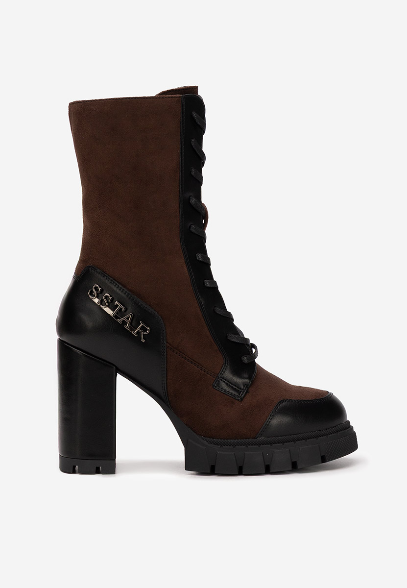 Боти на дебел ток Anahi кафяв