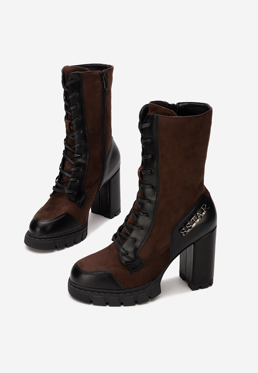 Боти на дебел ток Anahi кафяв