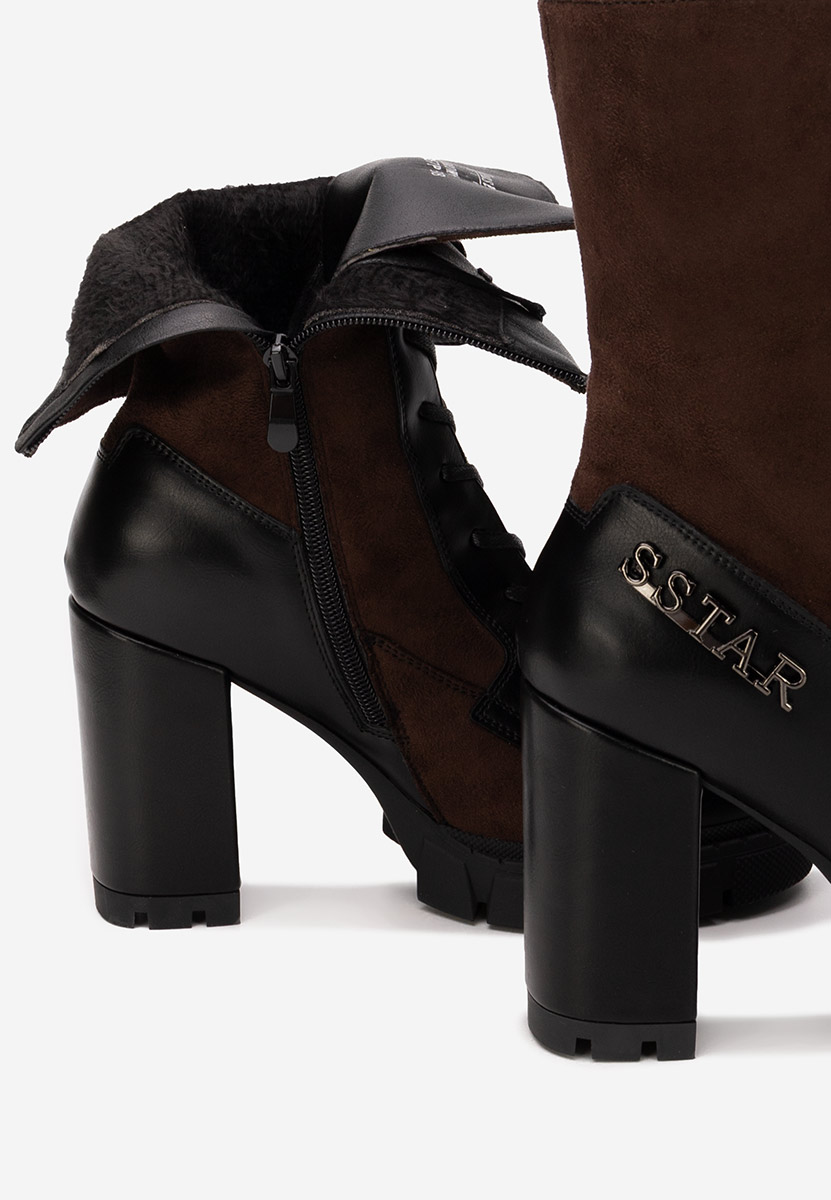 Боти на дебел ток Anahi кафяв