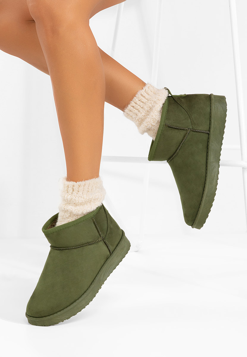 Зимни дамски Ботинки Andora зелен