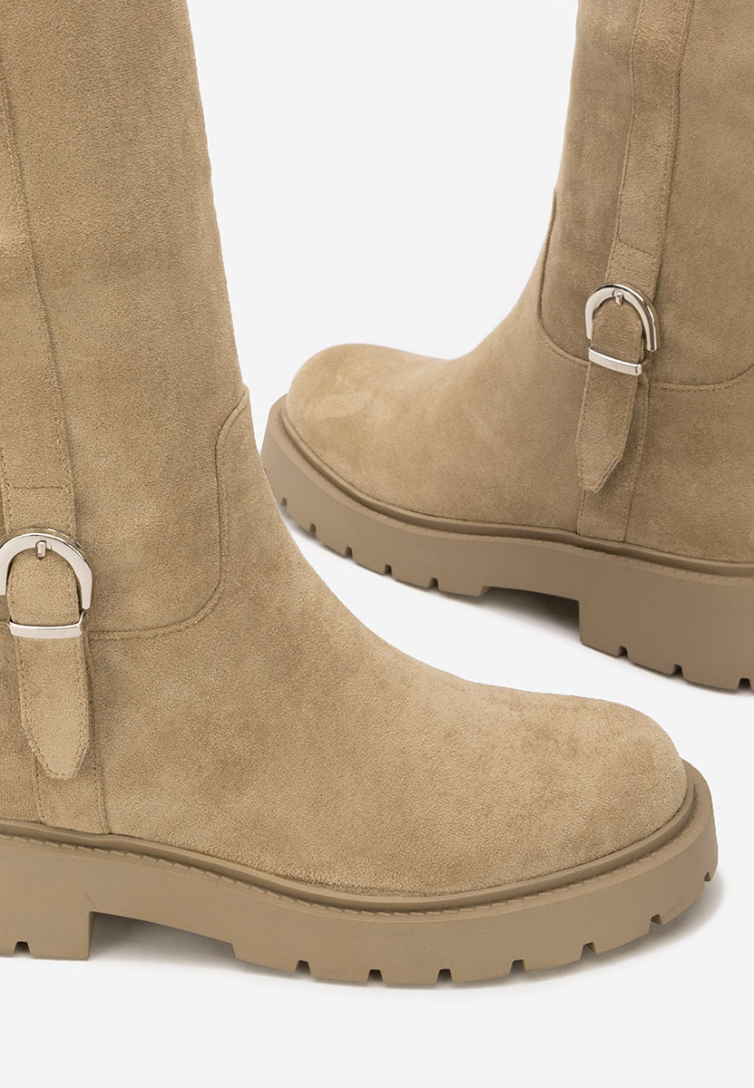 Високи ботуши Sinoma бежов