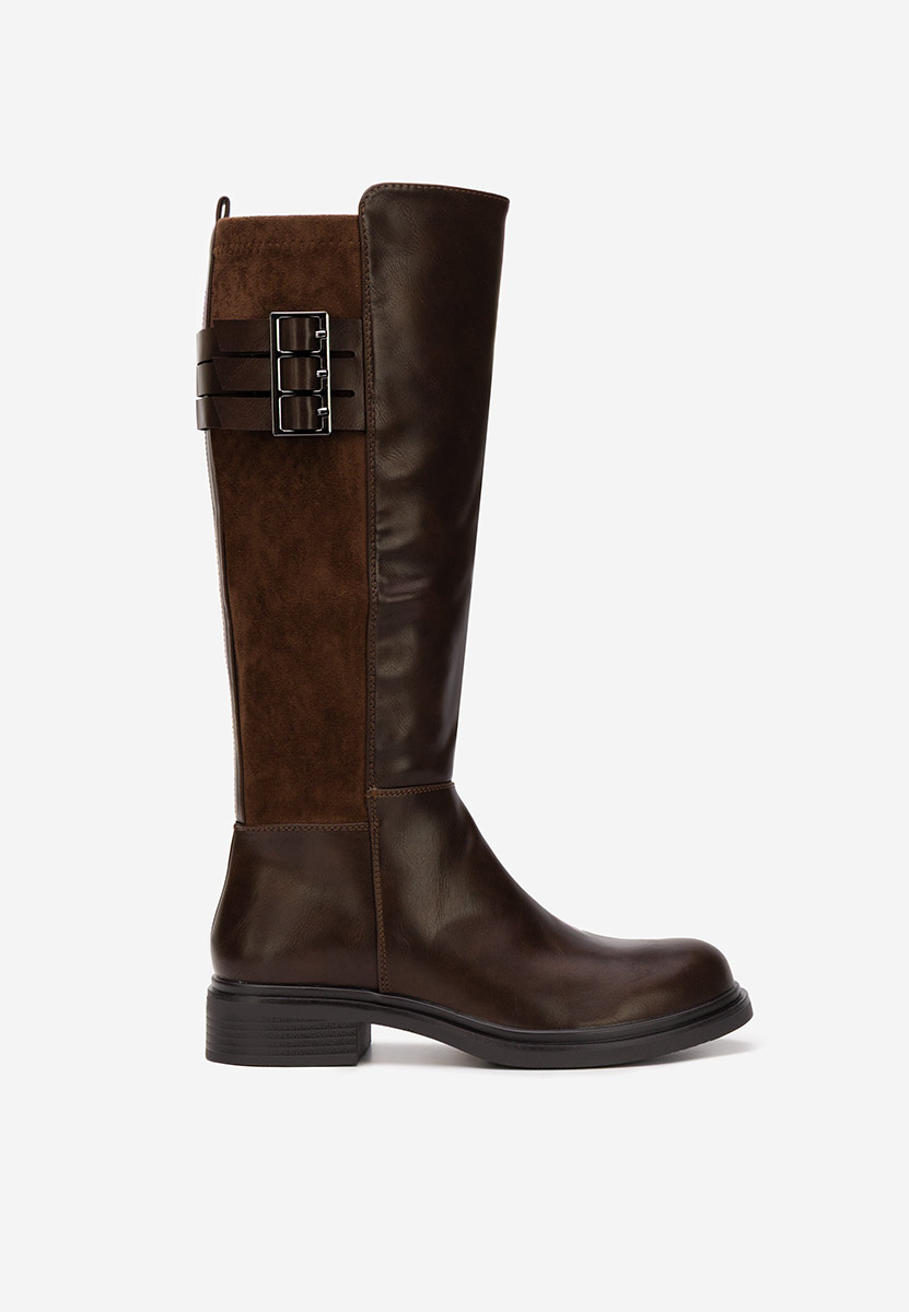 Дамски ботуши Ludica кафяв