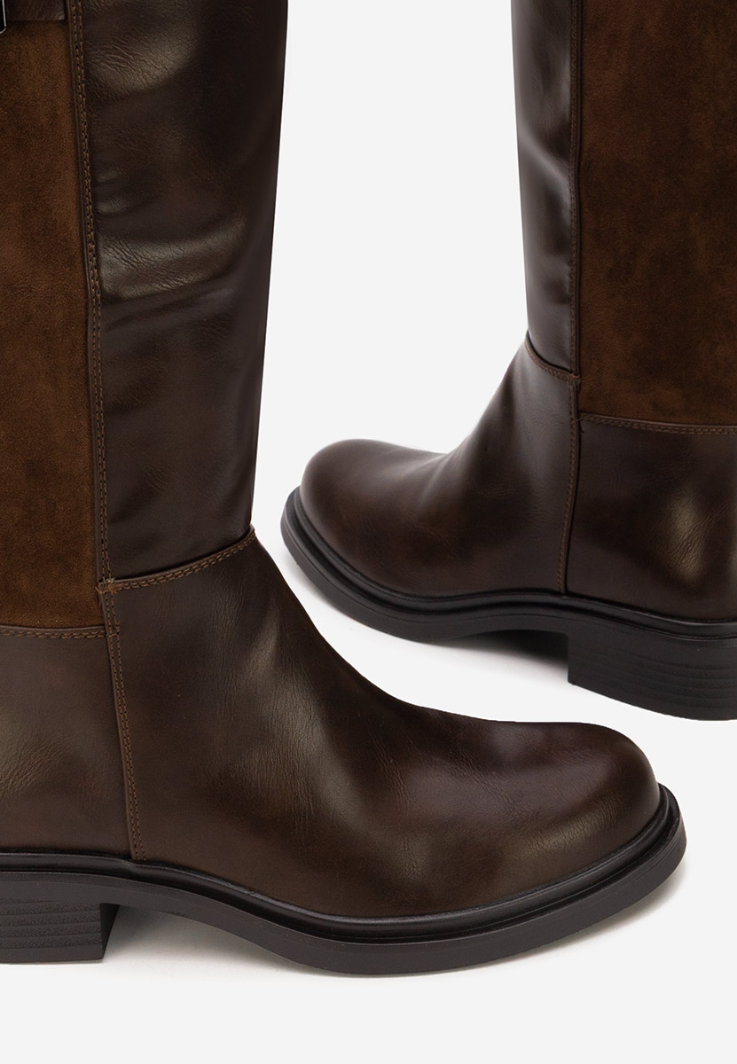 Дамски ботуши Ludica кафяв