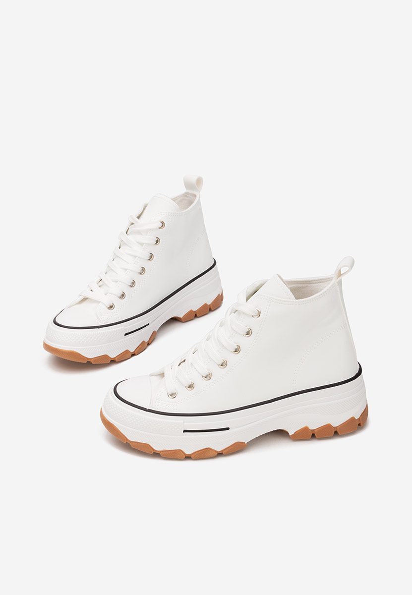 Кецове на платформа Raviana V5 бели