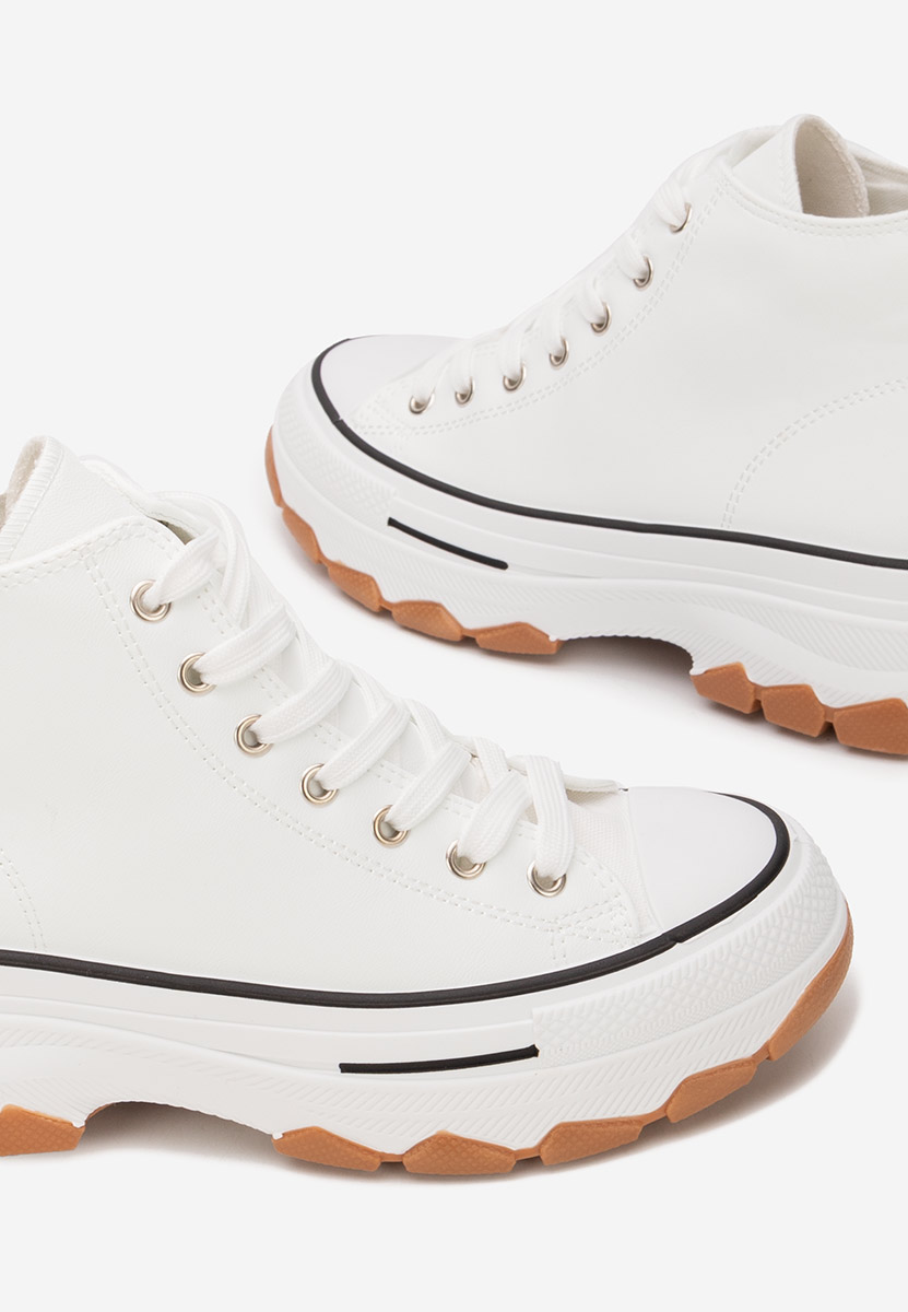 Кецове на платформа Raviana V5 бели