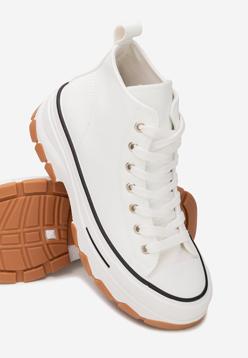 Кецове на платформа Raviana V5 бели