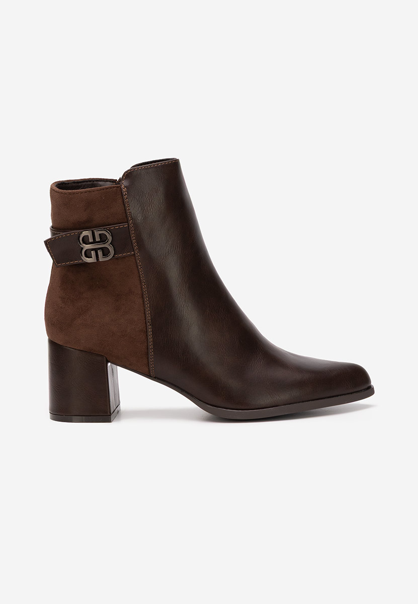 Боти на дебел ток Marivora V2 кафяв