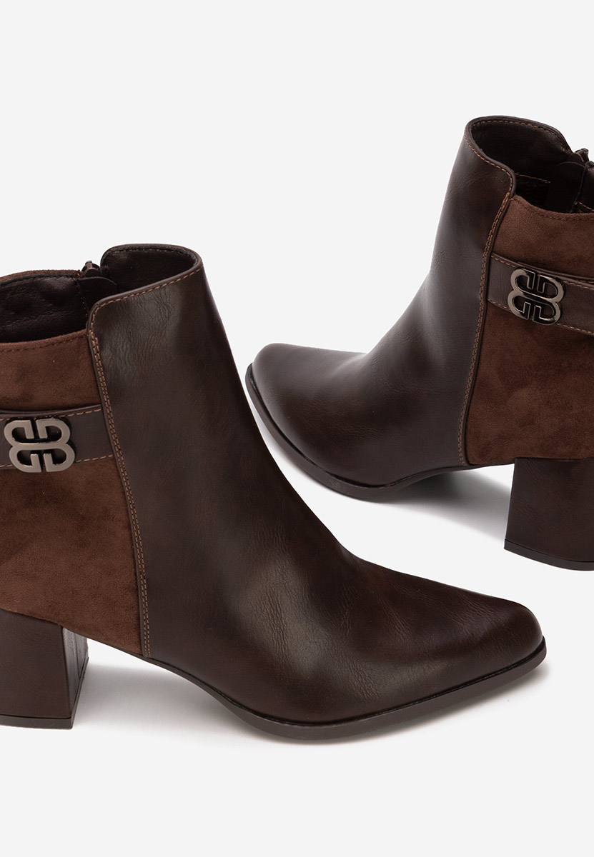 Боти на дебел ток Marivora V2 кафяв