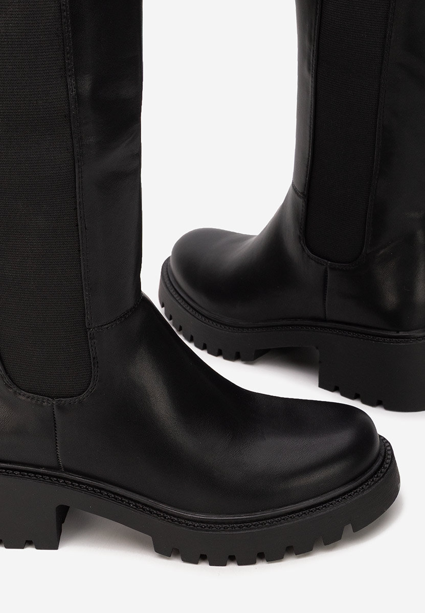 Високи ботуши Calipso черен