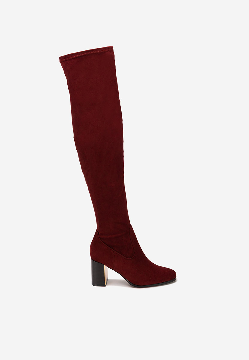 Чизми над коляното Jeanne V2 бордо