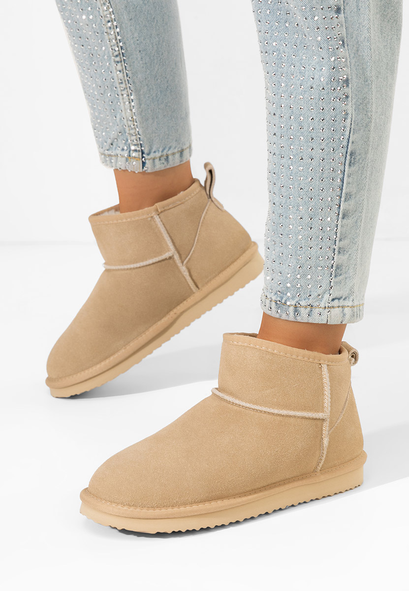 Дамски ботуши Crisea V3 бежов