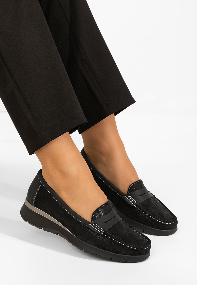 Дамски мокасини Martinea черни