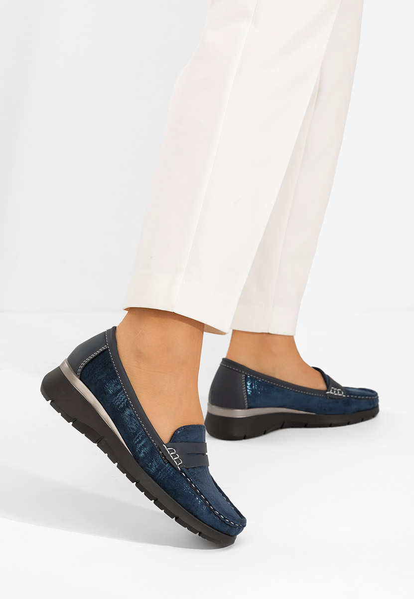 Дамски мокасини Martinea син