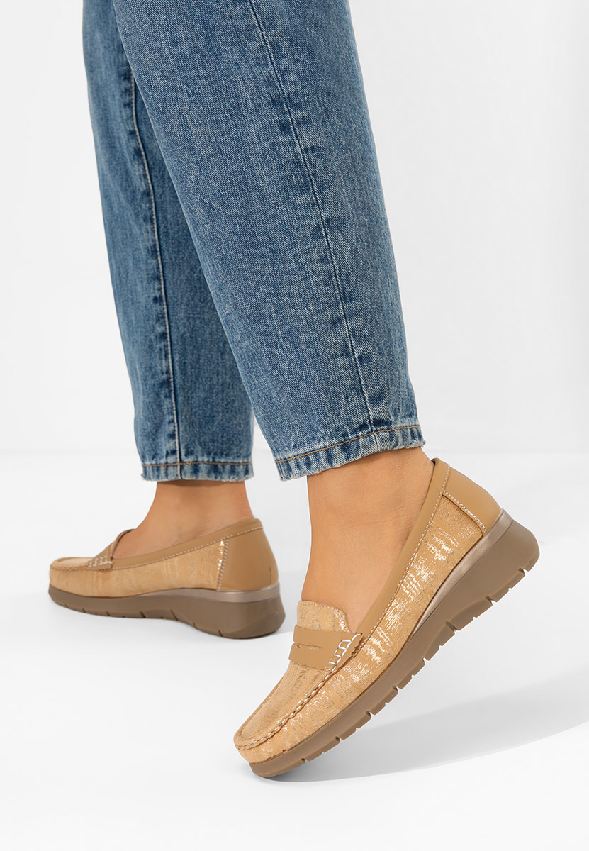 Дамски мокасини Martinea кафяв