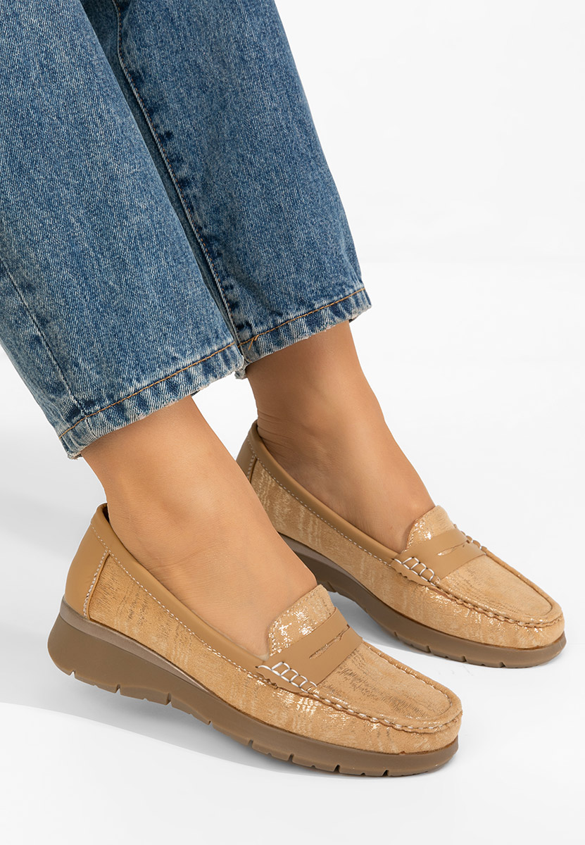 Дамски мокасини Martinea кафяв