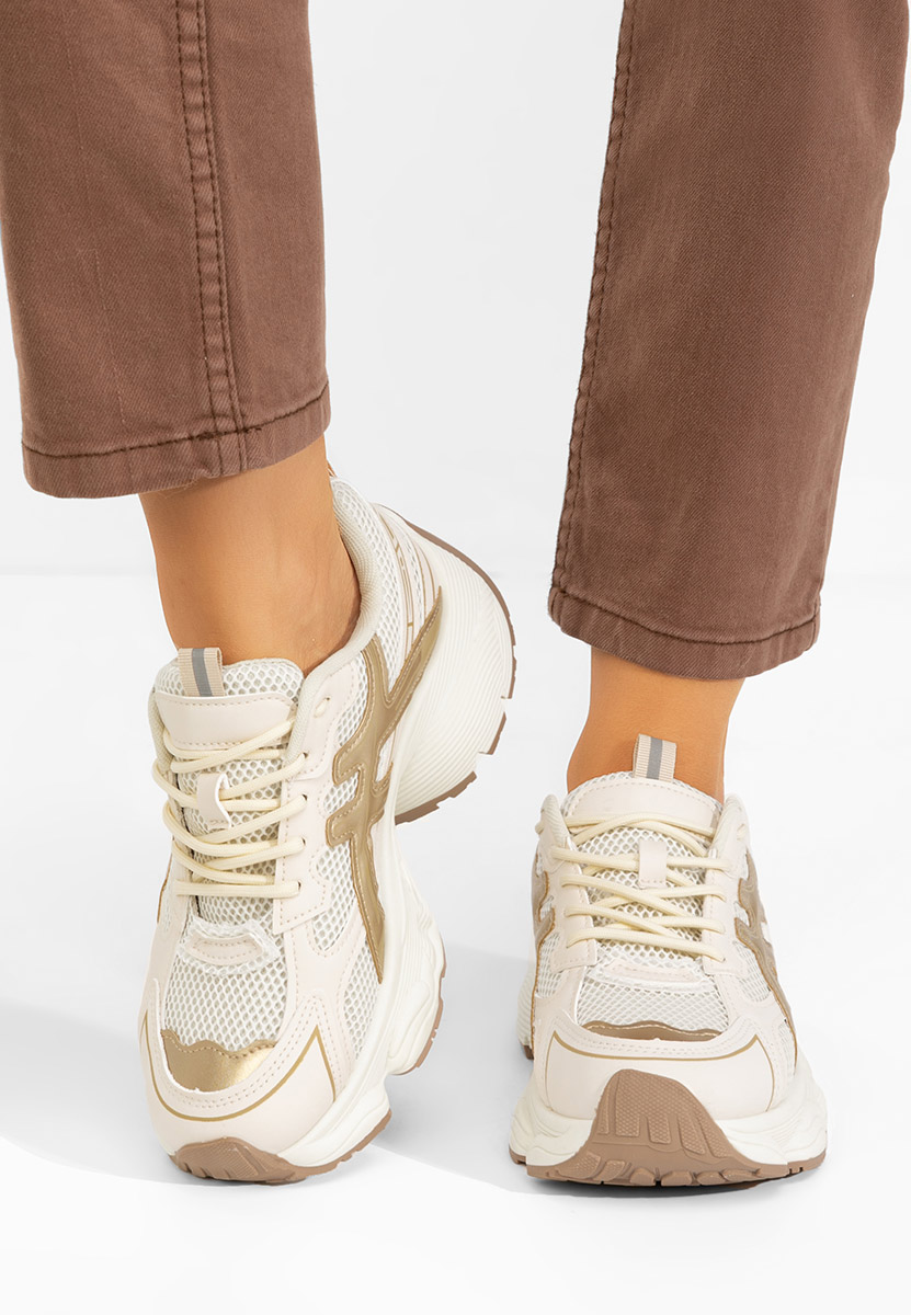 Cникърси на платформа Kaliora V2 бежов
