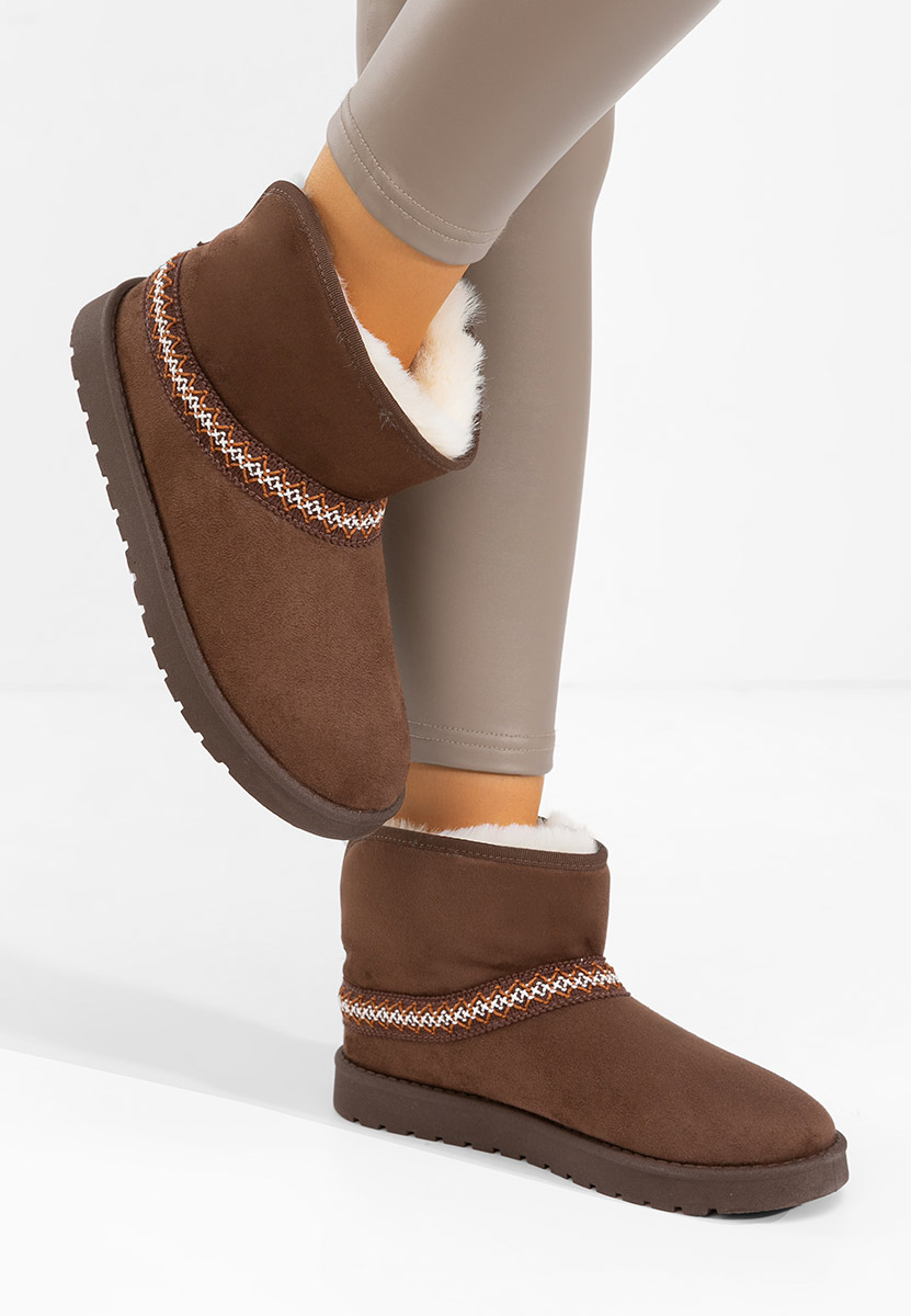 Зимни дамски Ботинки Aliona кафяв Зимни дамски Ботинки Aliona кафяв