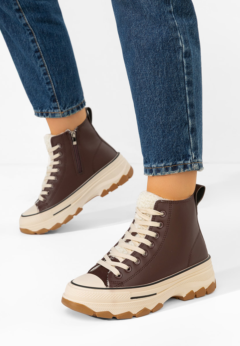 дамски кецове Raviana V7 кафяв