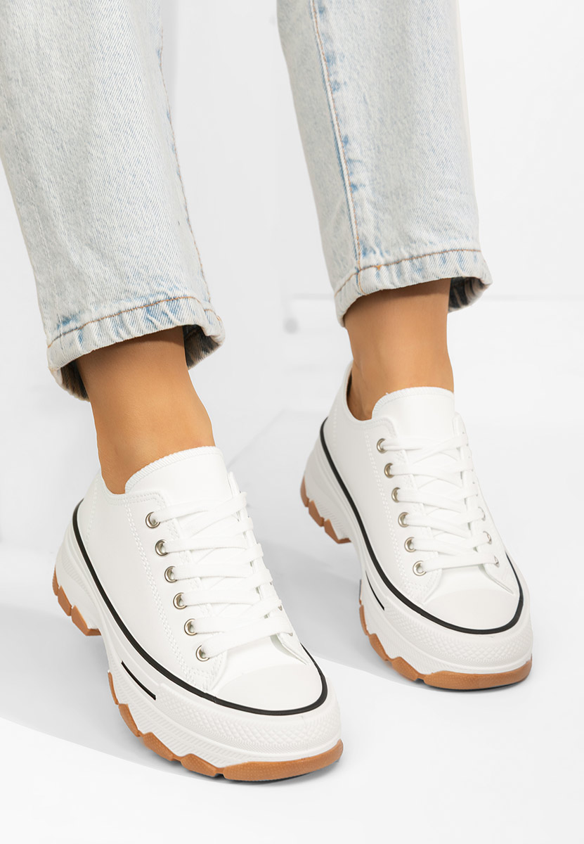 Кецове на платформа Raviana V4 бели