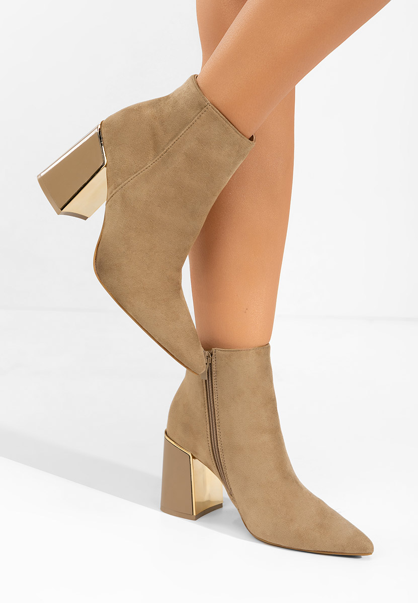 Боти на дебел ток Nolira каки