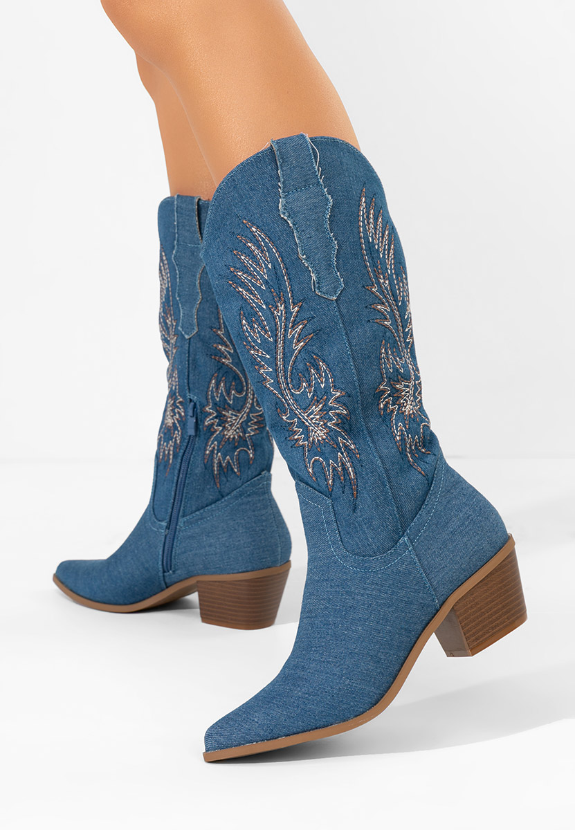 Каубойски ботуши Tivaria деним