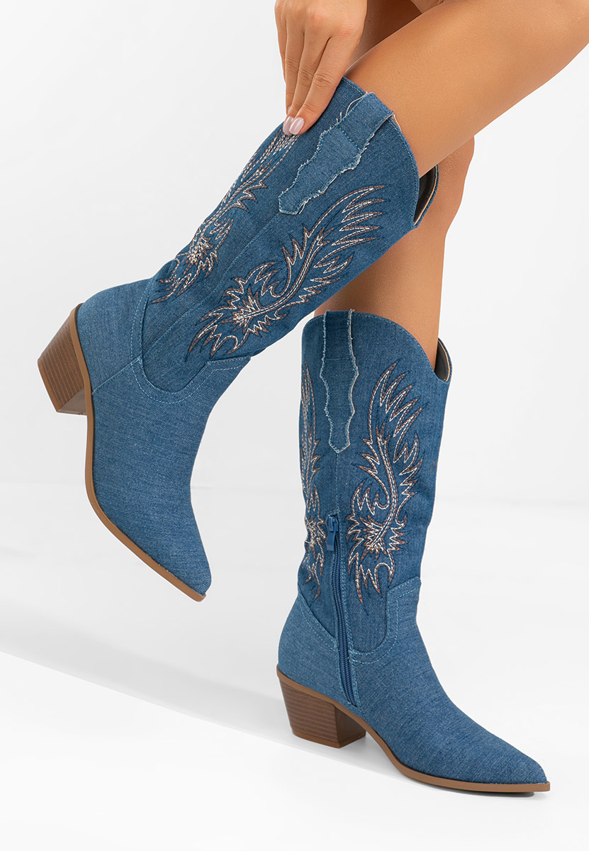 Каубойски ботуши Tivaria деним