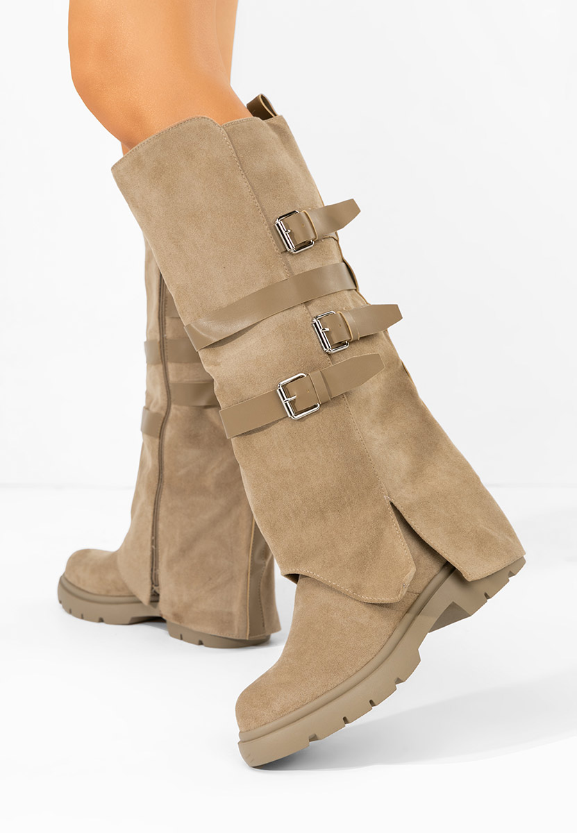 Дамски ботуши Glinara каки