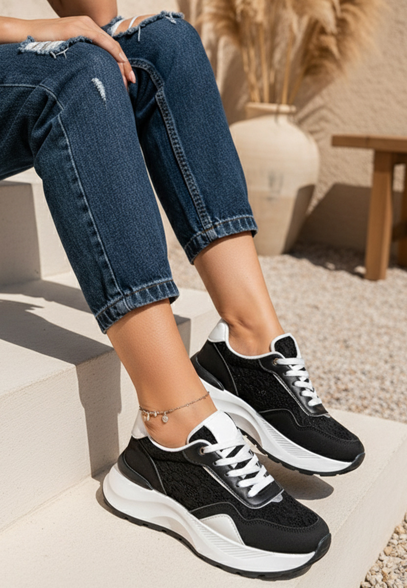 Дамски сникърси Enida черни