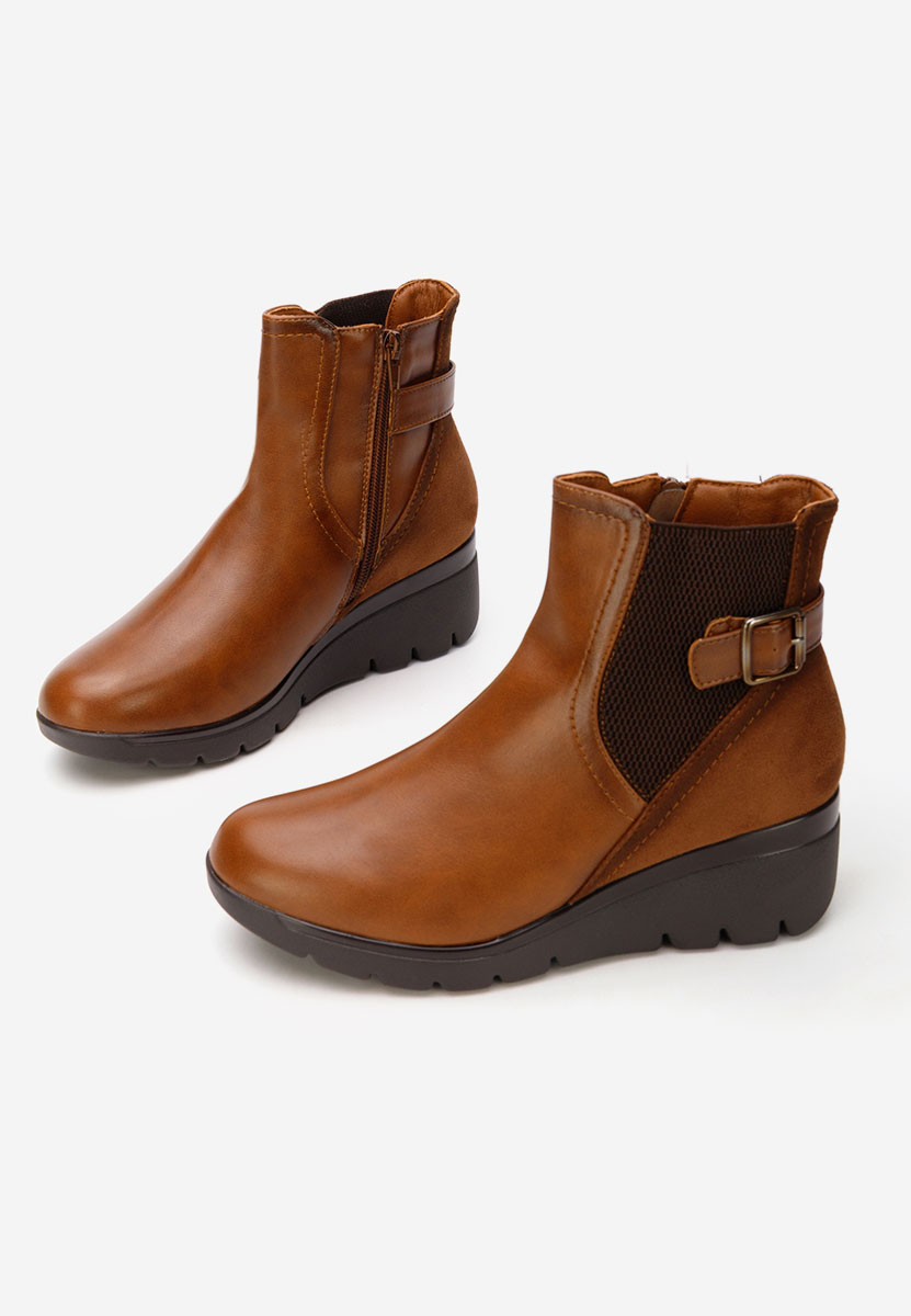 Боти на платформа Ritama кафяв