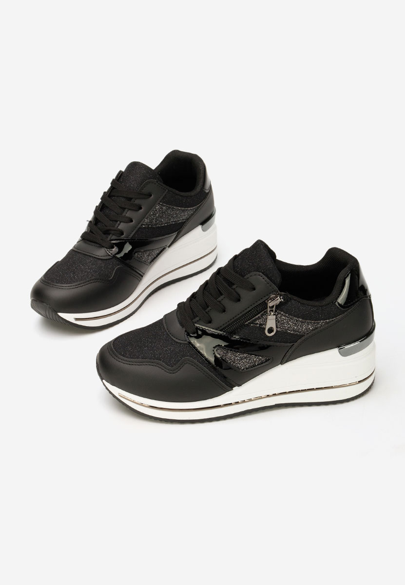 Cникърси на платформа Reinia черни