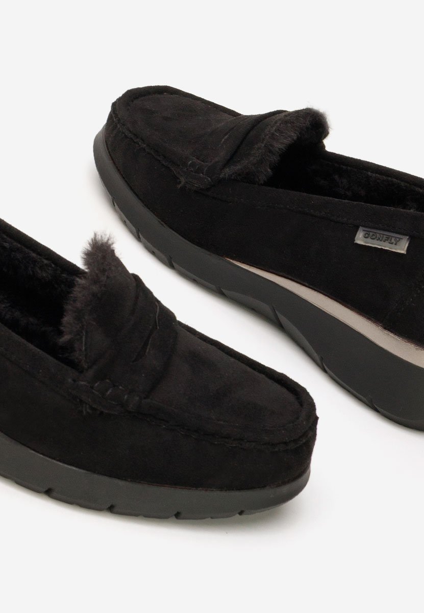 Mокасини на платформа Hazelia черни