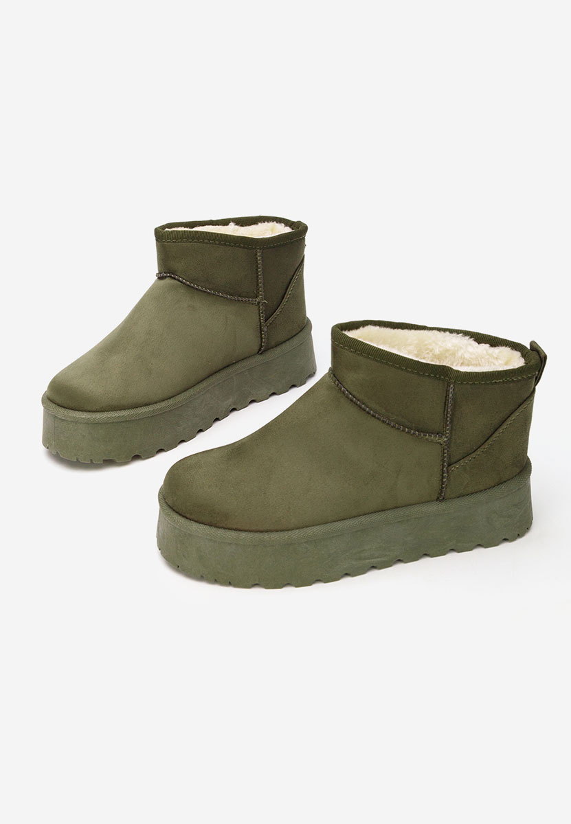 Чизми на платформа Zenaria зелен