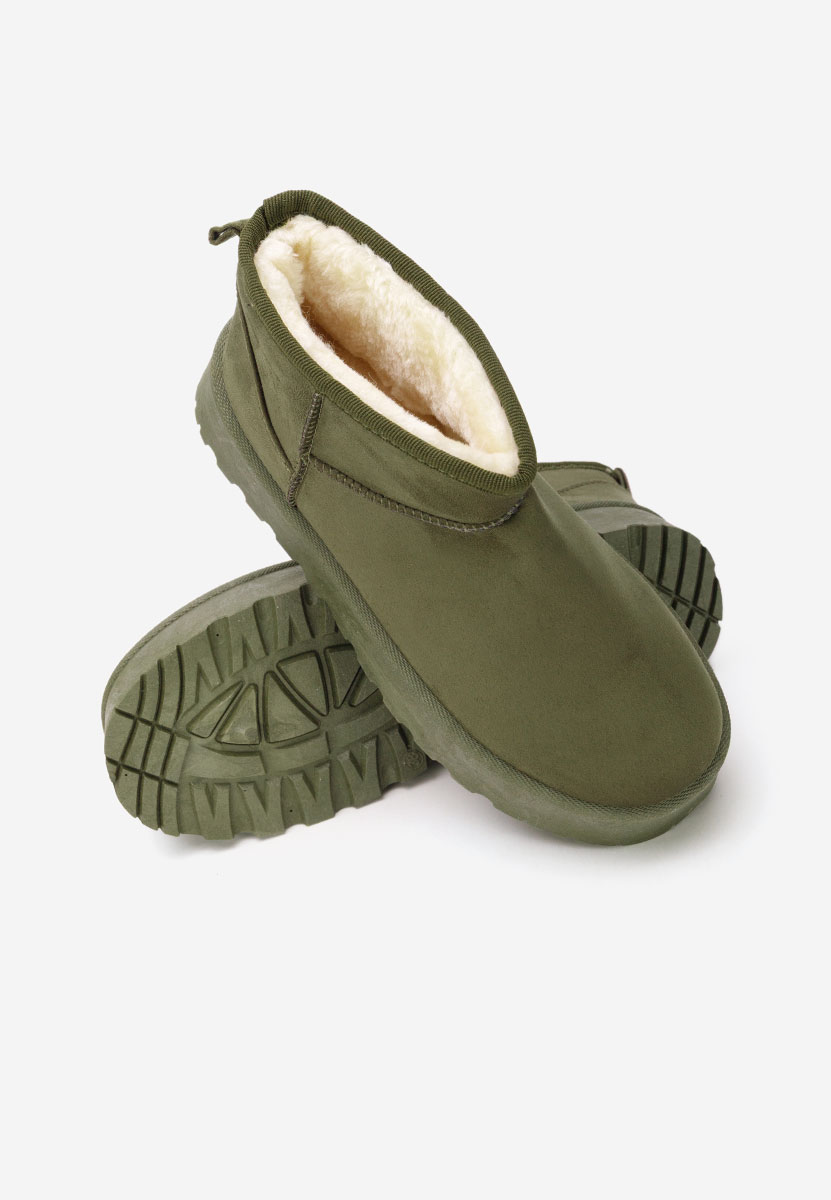 Чизми на платформа Zenaria зелен