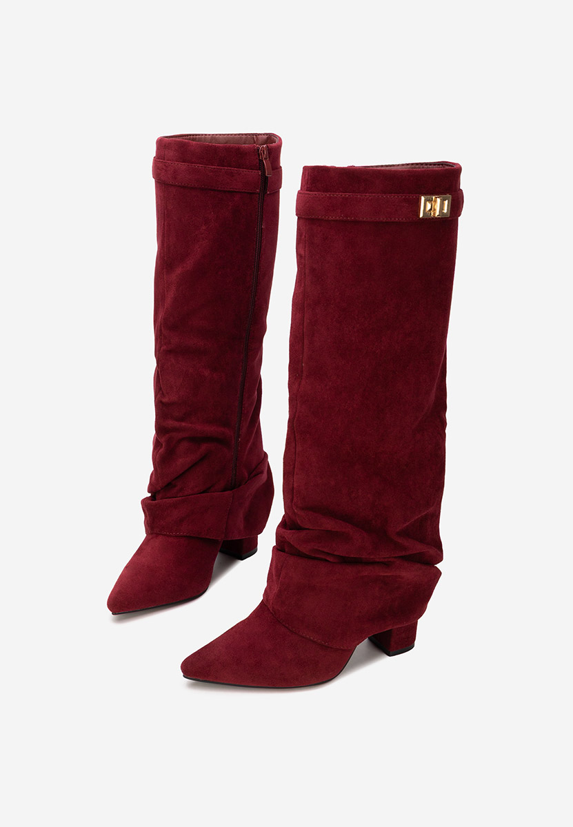 Висок чизми Arliena бордо