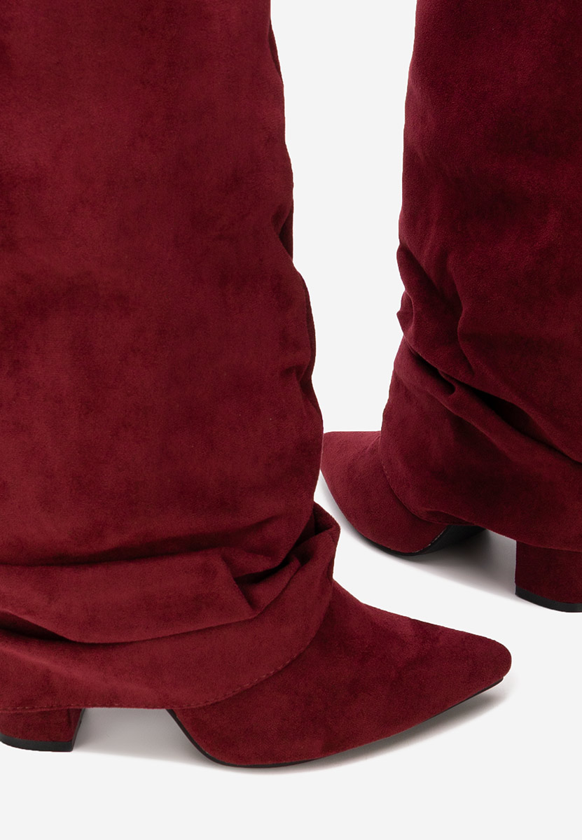 Висок чизми Arliena бордо