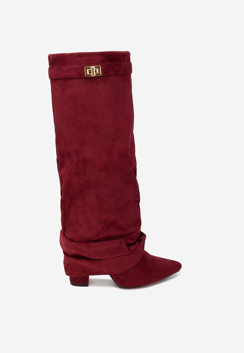 Висок чизми Arliena бордо