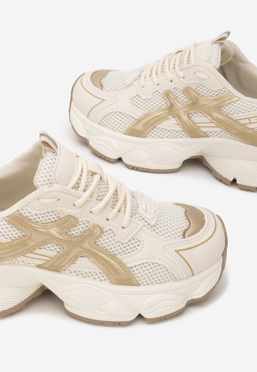 Cникърси на платформа Kaliora V2 бежов