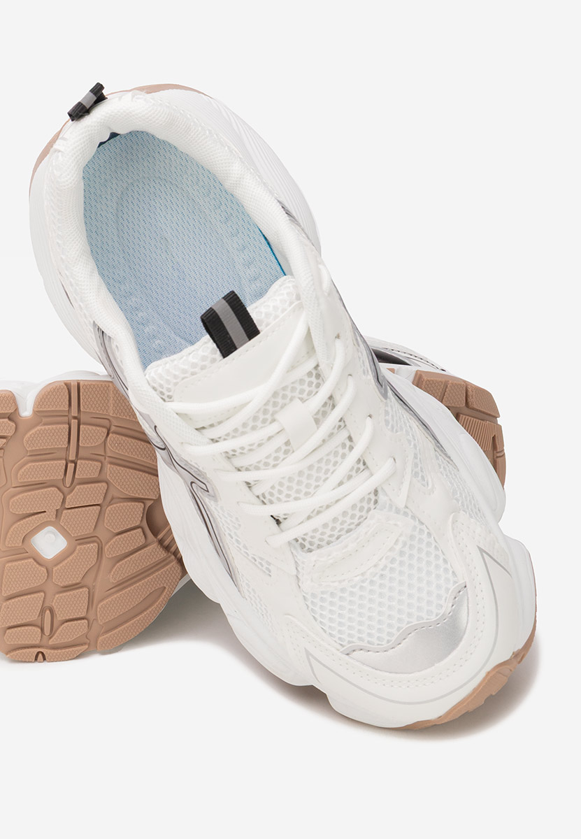 Cникърси на платформа Kaliora бели