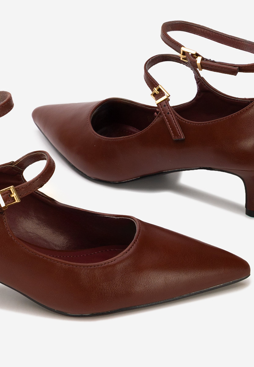 Oбувки на нисък ток Sarla Винено червено